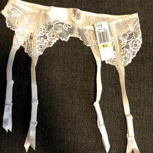 Sexy White Garter Belt